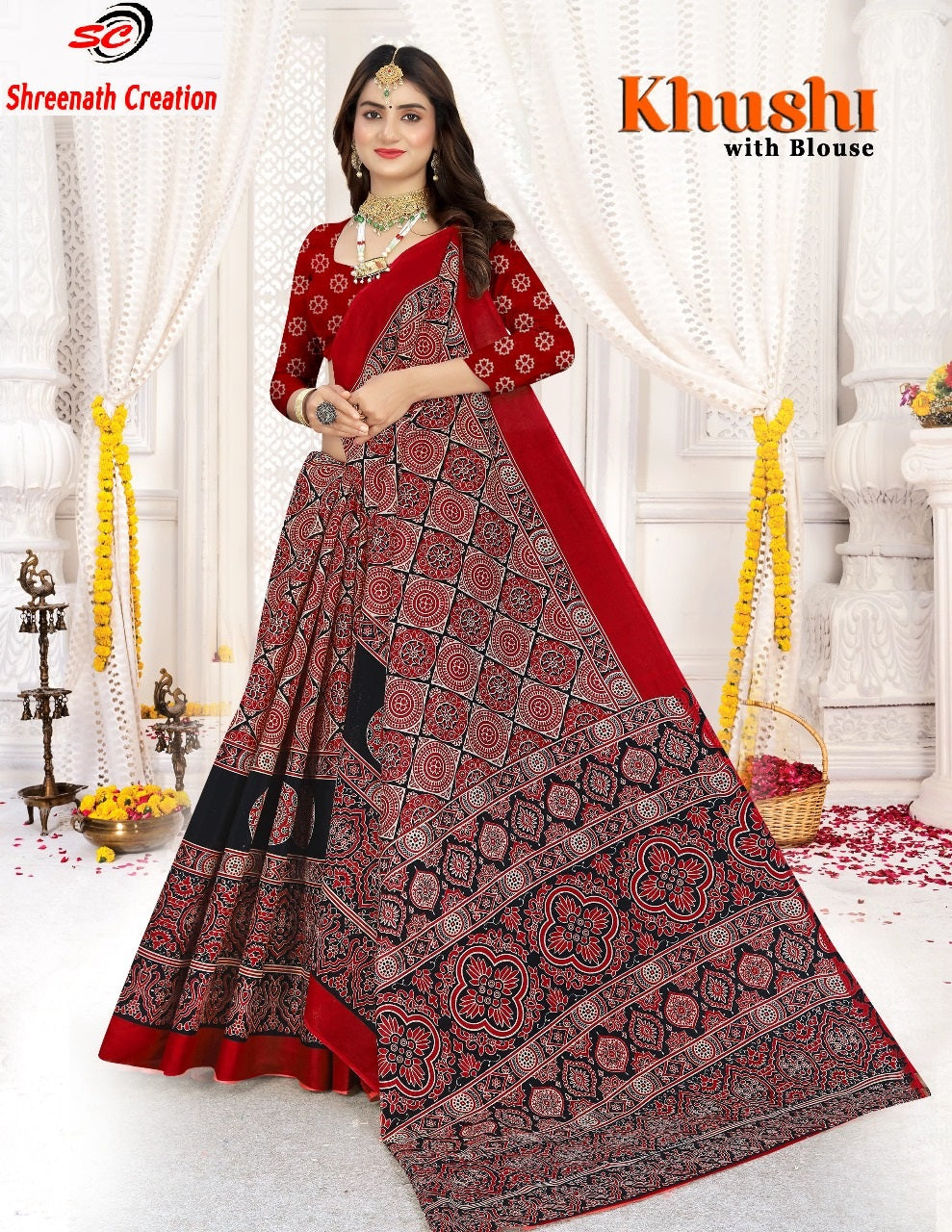 Khushi Sc Cotton Sarees Supplier Gujarat