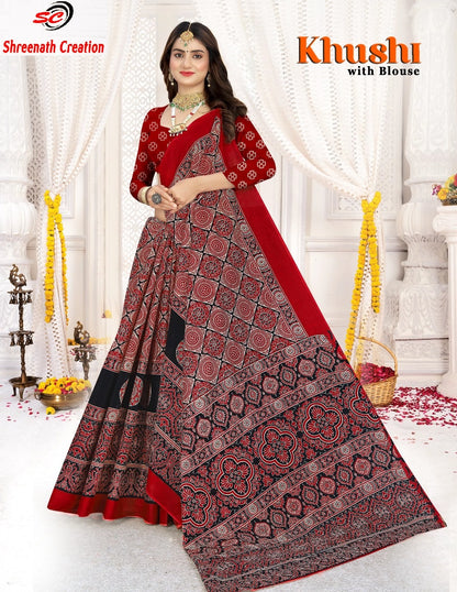 Khushi Sc Cotton Sarees Supplier Gujarat
