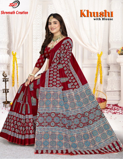 Khushi Sc Cotton Sarees Supplier Gujarat