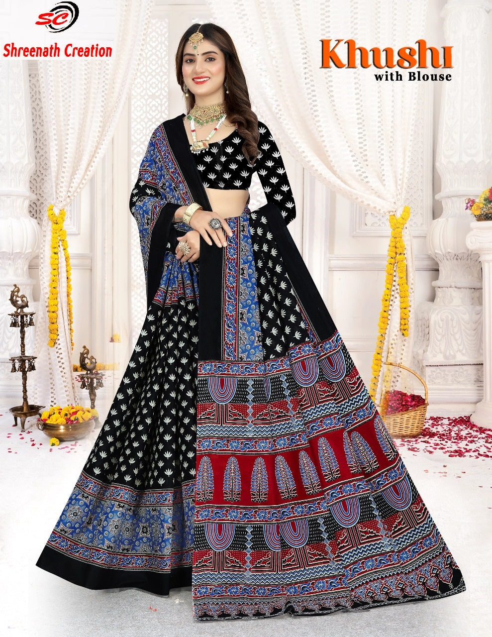 Khushi Sc Cotton Sarees Supplier Gujarat