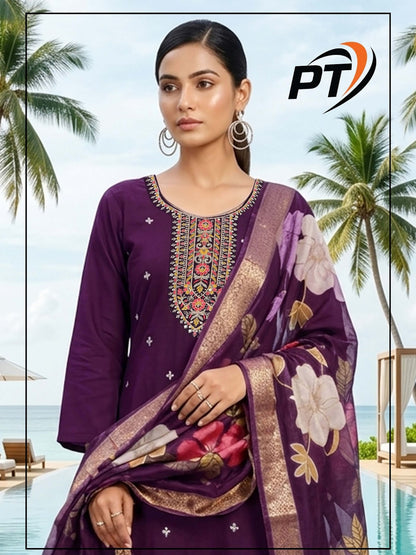Khushi Vol 12 Pt Roman Silk Readymade Pant Style Suits Manufacturer Gujarat