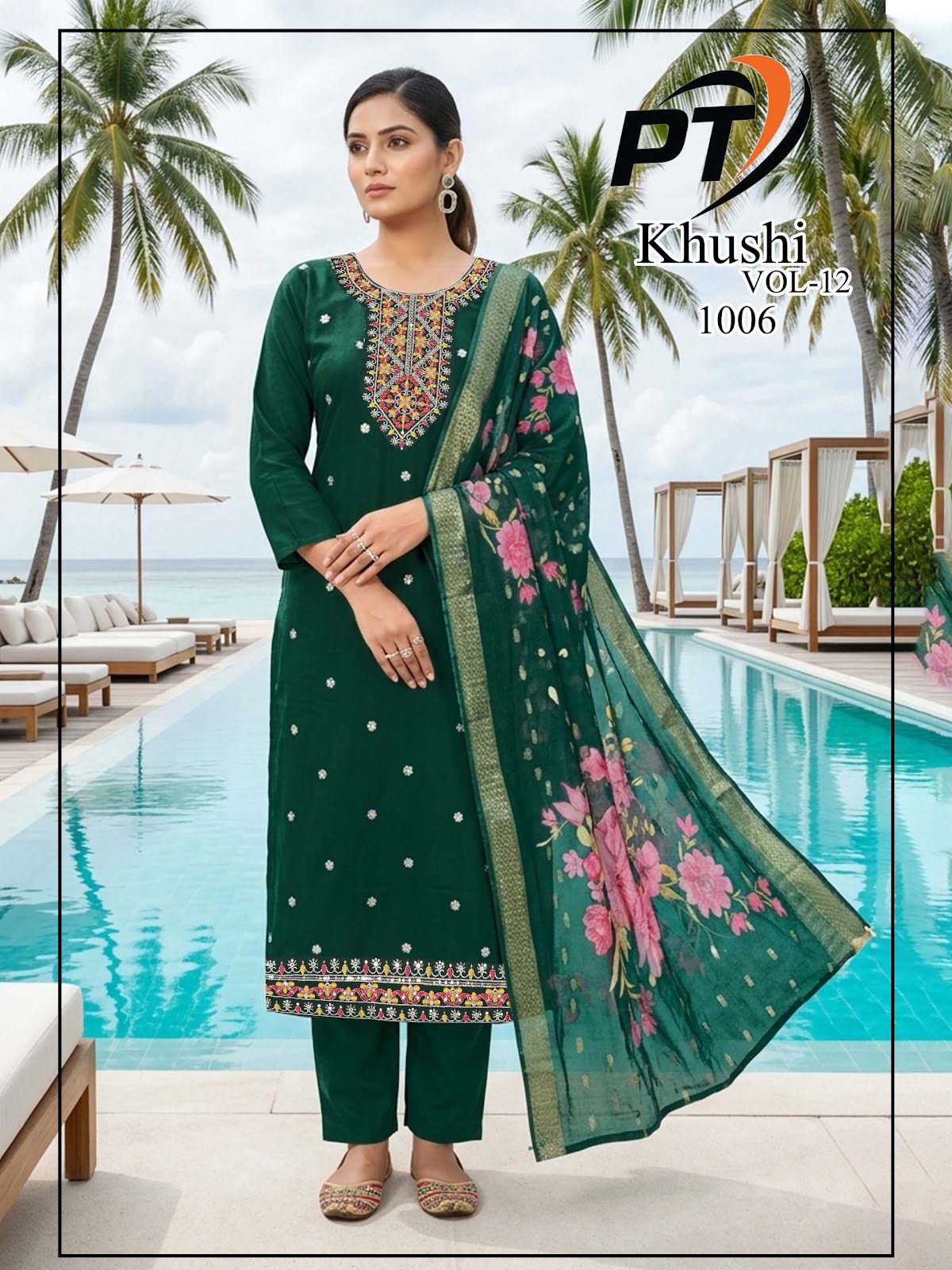 Khushi Vol 12 Pt Roman Silk Readymade Pant Style Suits Manufacturer Gujarat