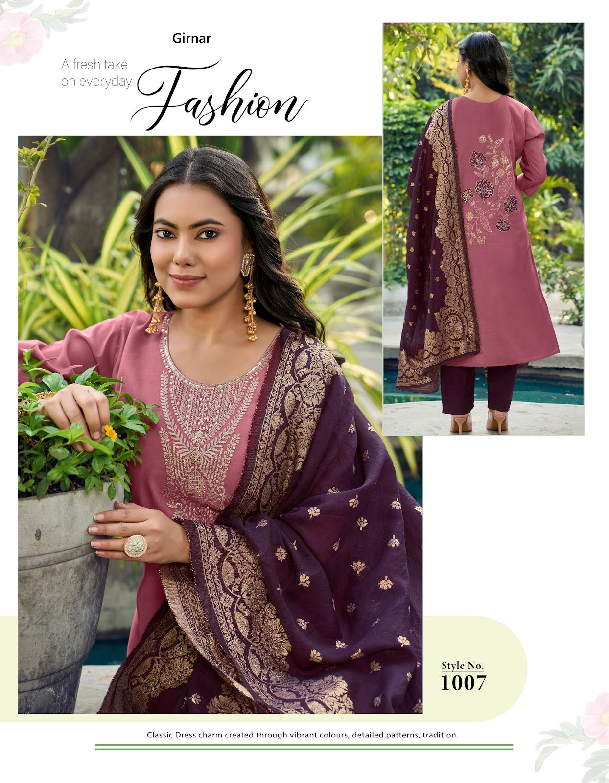 Khushi Vol 1 Girnar Roman Readymade Pant Style Suits Wholesaler Ahmedabad