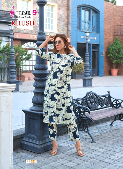 Khushi Vol 1 Mystic 9 Premium Viscose Co Ord Set Wholesaler Ahmedabad