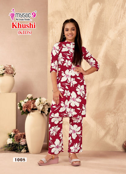 Khushi Vol 1 Mystic 9 Viscose Girls Co Ord Set Manufacturer Ahmedabad