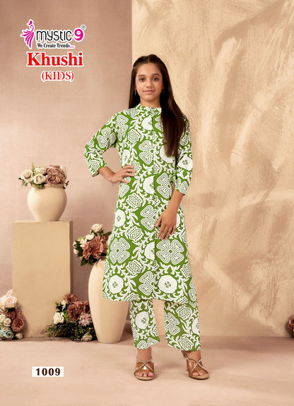 Khushi Vol 1 Mystic 9 Viscose Girls Co Ord Set Manufacturer Ahmedabad