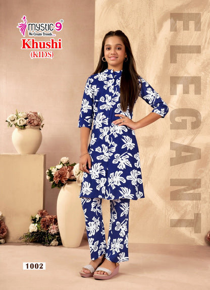 Khushi Vol 1 Mystic 9 Viscose Girls Co Ord Set Manufacturer Ahmedabad