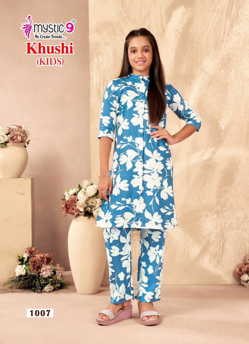 Khushi Vol 1 Mystic 9 Viscose Girls Co Ord Set Manufacturer Ahmedabad