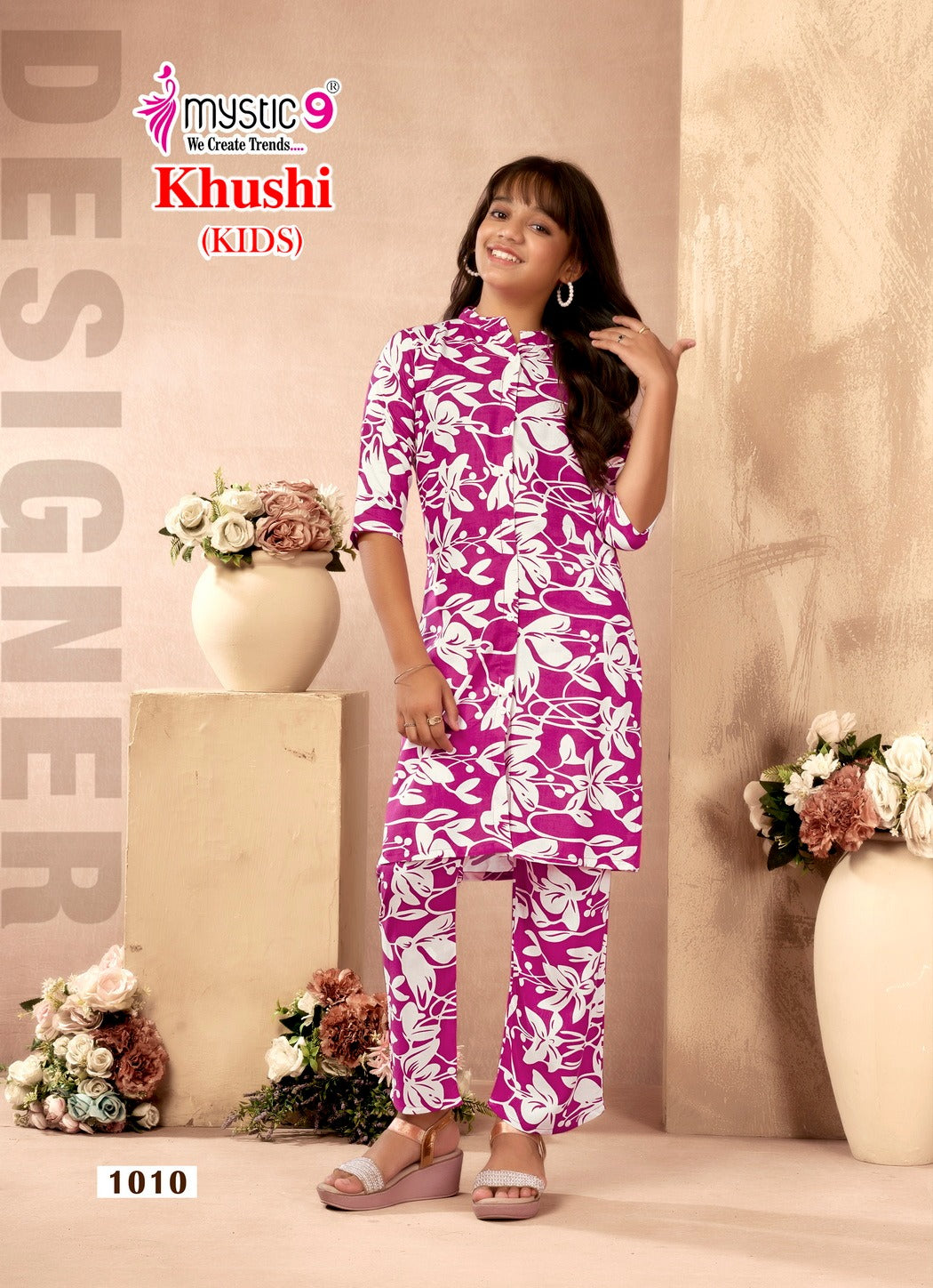 Khushi Vol 1 Mystic 9 Viscose Girls Co Ord Set Manufacturer Ahmedabad