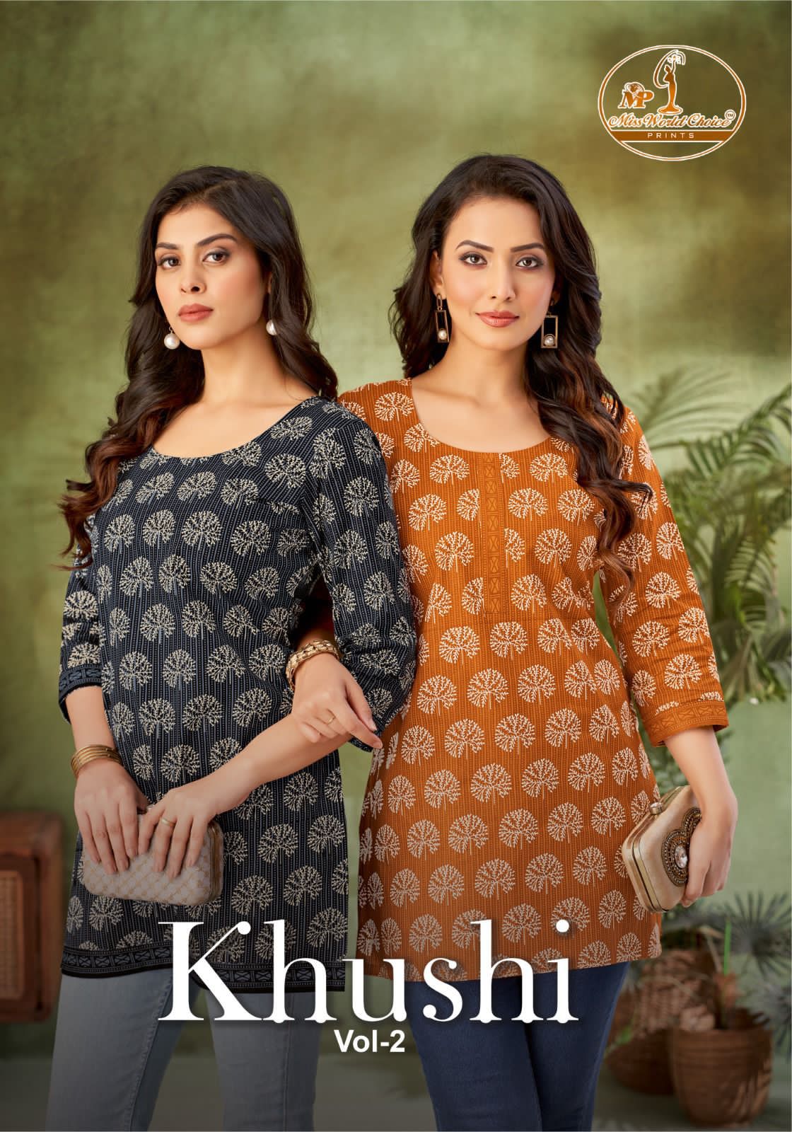 Khushi Vol 2 Miss World Choice Cotton Short Kurtis Wholesale Price