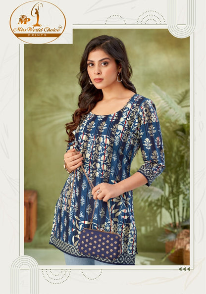 Khushi Vol 2 Miss World Choice Cotton Short Kurtis Wholesale Price