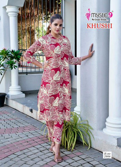 Khushi Vol 2 Mystic 9 Viscose Co Ord Set Wholesaler Gujarat