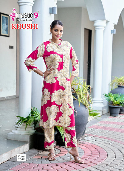 Khushi Vol 2 Mystic 9 Viscose Co Ord Set Wholesaler Gujarat