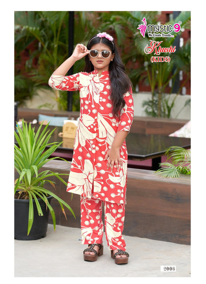 Khushi Vol 2 Mystic 9 Viscose Girls Co Ord Set Wholesaler India