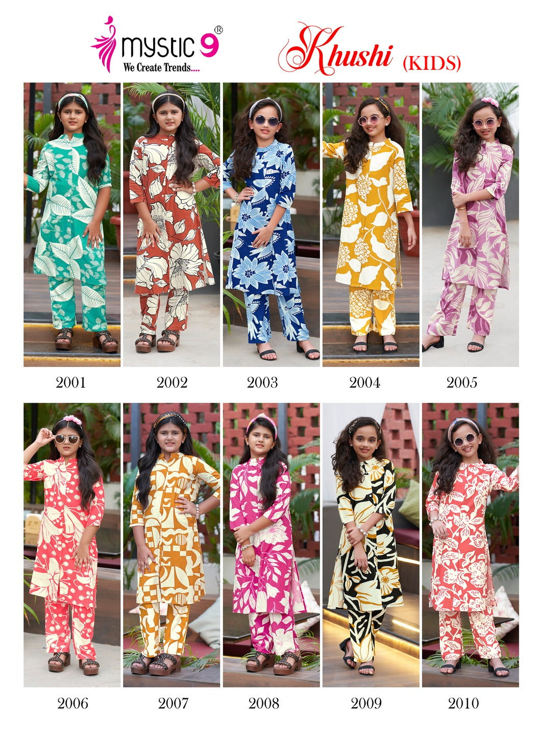 Khushi Vol 2 Mystic 9 Viscose Girls Co Ord Set Wholesaler India