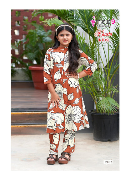 Khushi Vol 2 Mystic 9 Viscose Girls Co Ord Set Wholesaler India