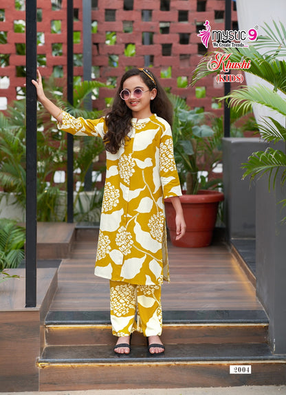 Khushi Vol 2 Mystic 9 Viscose Girls Co Ord Set Wholesaler India