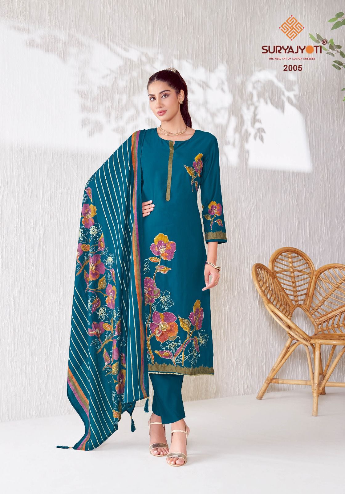 Khushi Vol 2 Suryajyoti Vertigan Pant Style Suits Wholesale Rate