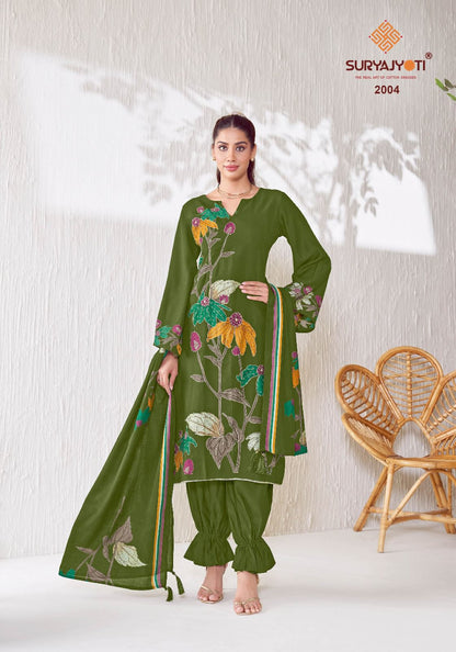 Khushi Vol 2 Suryajyoti Vertigan Pant Style Suits Wholesale Rate