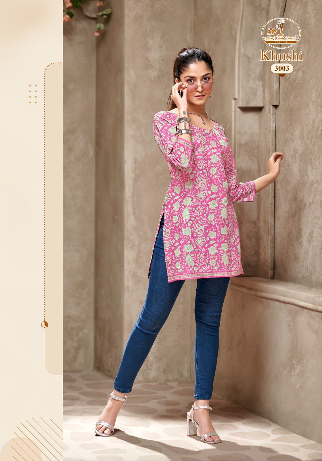 Khushi Vol 3 Miss World Choice Cotton Short Kurtis Wholesale
