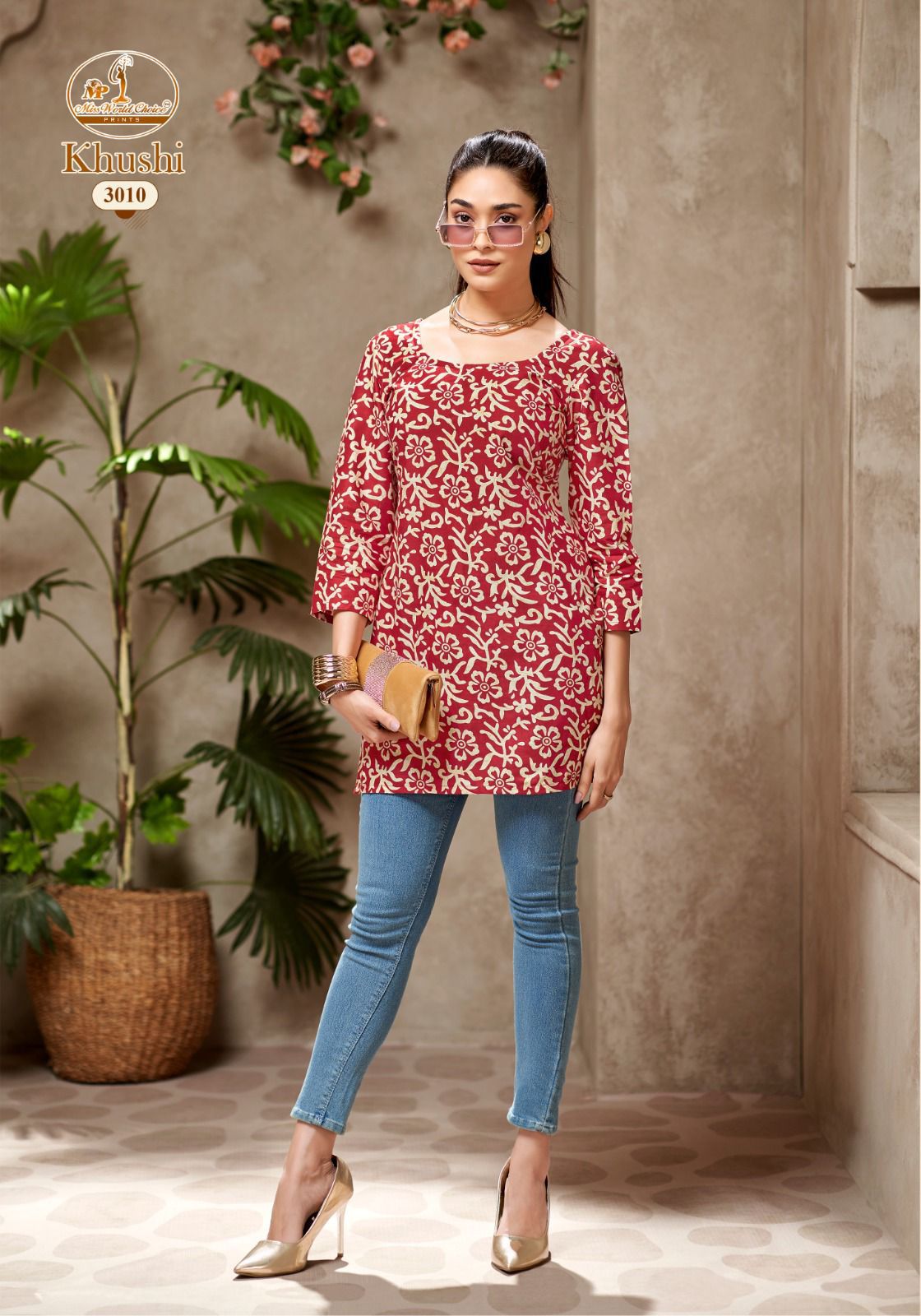 Khushi Vol 3 Miss World Choice Cotton Short Kurtis Wholesale