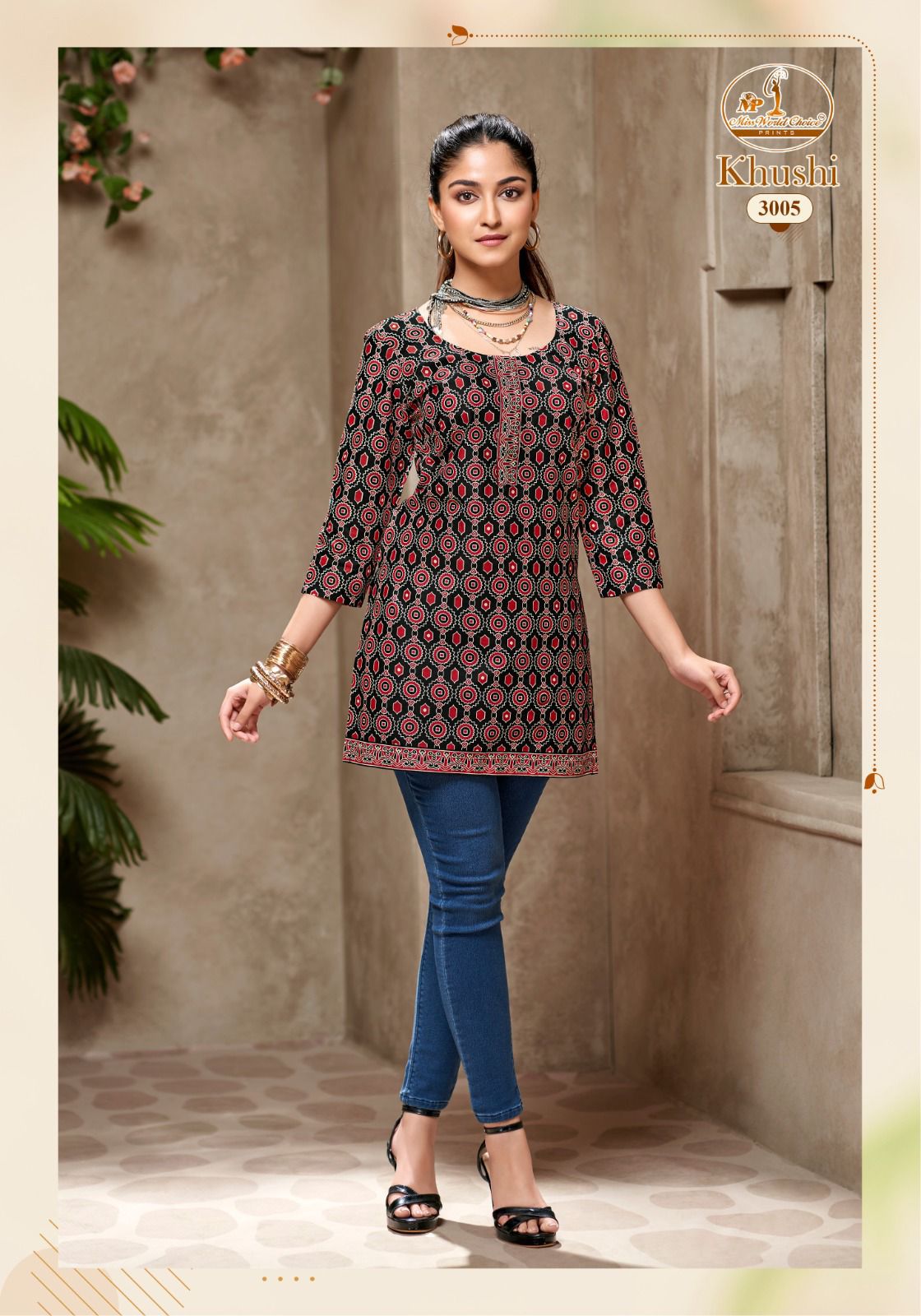 Khushi Vol 3 Miss World Choice Cotton Short Kurtis Wholesale