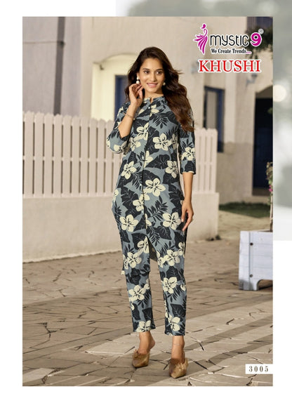 Khushi Vol 3 Mystic 9 Viscose Co Ord Set Exporter Ahmedabad