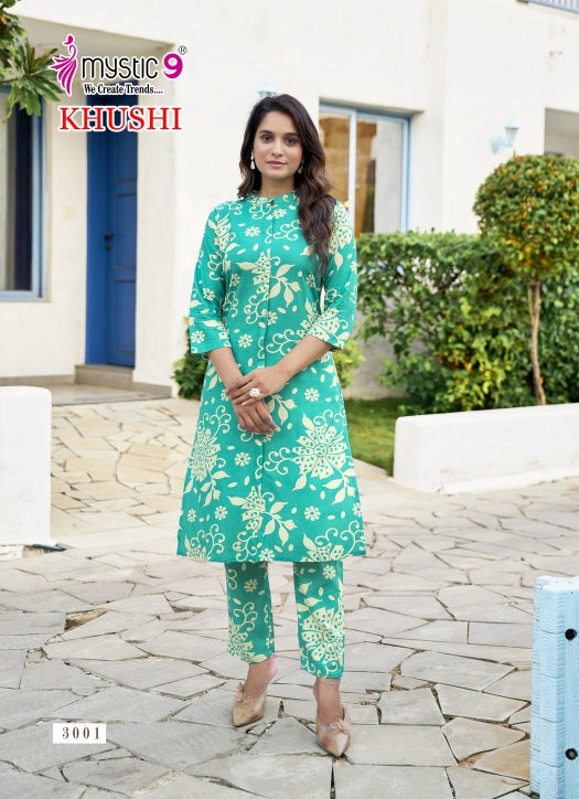 Khushi Vol 3 Mystic 9 Viscose Co Ord Set Exporter Ahmedabad