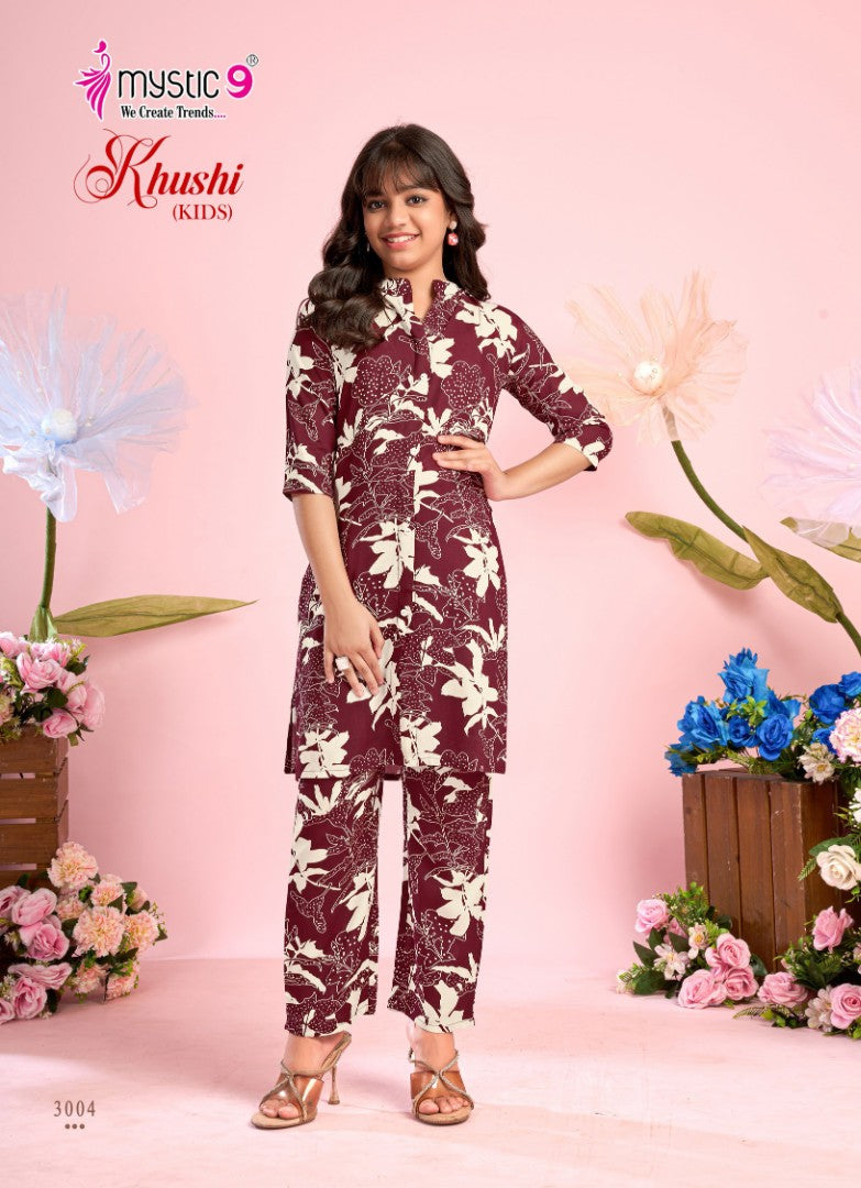 Khushi Vol 3 Mystic 9 Viscose Girls Co Ord Set Manufacturer