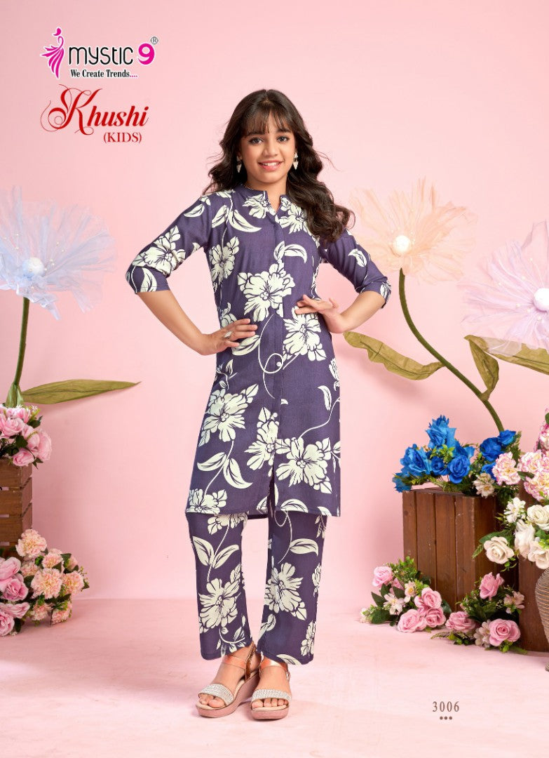 Khushi Vol 3 Mystic 9 Viscose Girls Co Ord Set Manufacturer