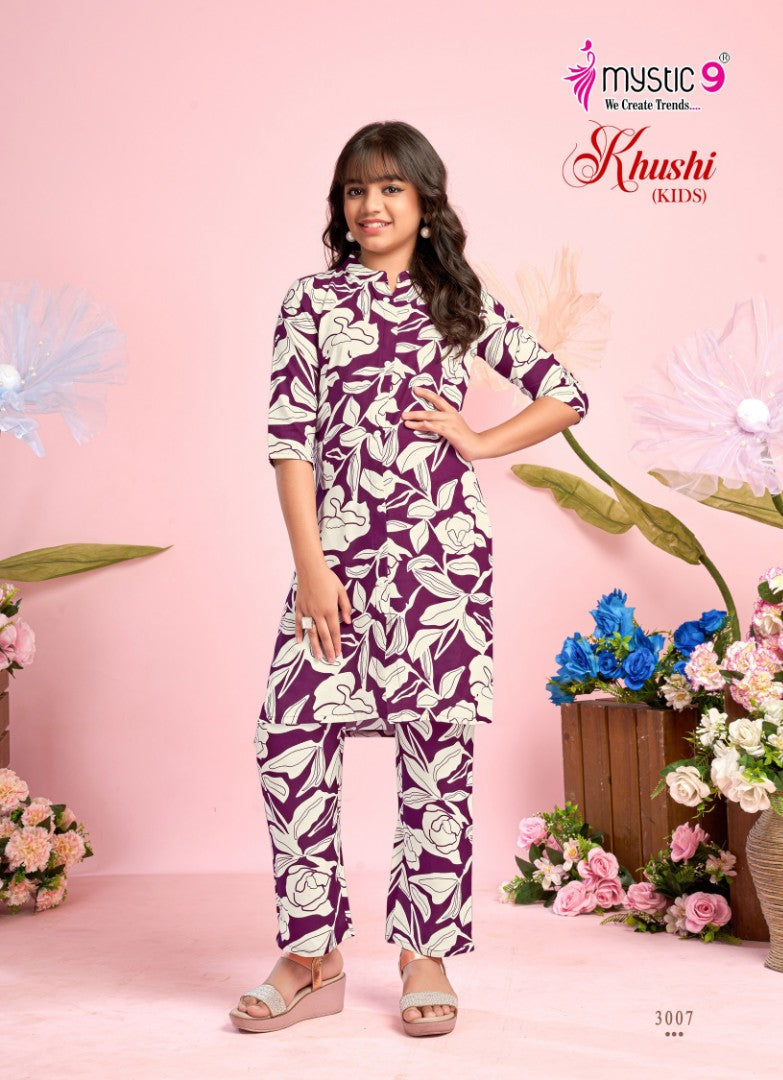 Khushi Vol 3 Mystic 9 Viscose Girls Co Ord Set Manufacturer
