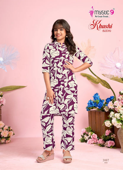 Khushi Vol 3 Mystic 9 Viscose Girls Co Ord Set Manufacturer