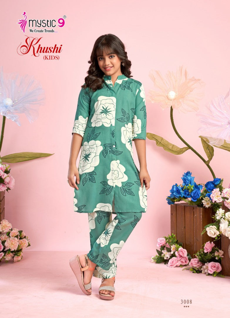 Khushi Vol 3 Mystic 9 Viscose Girls Co Ord Set Manufacturer