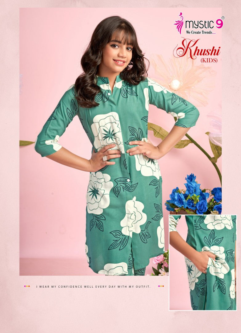 Khushi Vol 3 Mystic 9 Viscose Girls Co Ord Set Manufacturer