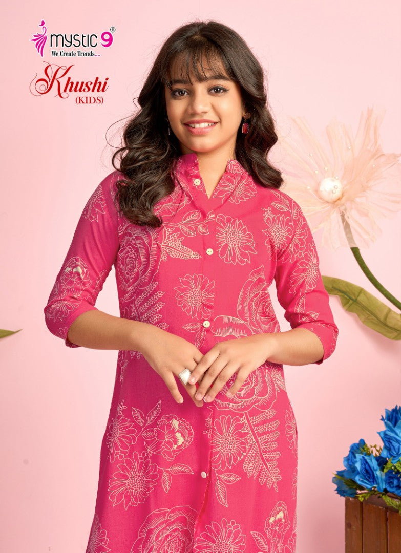 Khushi Vol 3 Mystic 9 Viscose Girls Co Ord Set Manufacturer