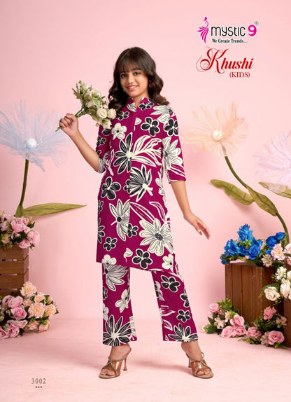 Khushi Vol 3 Mystic 9 Viscose Girls Co Ord Set Manufacturer