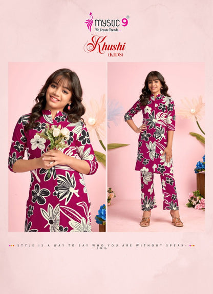 Khushi Vol 3 Mystic 9 Viscose Girls Co Ord Set Manufacturer