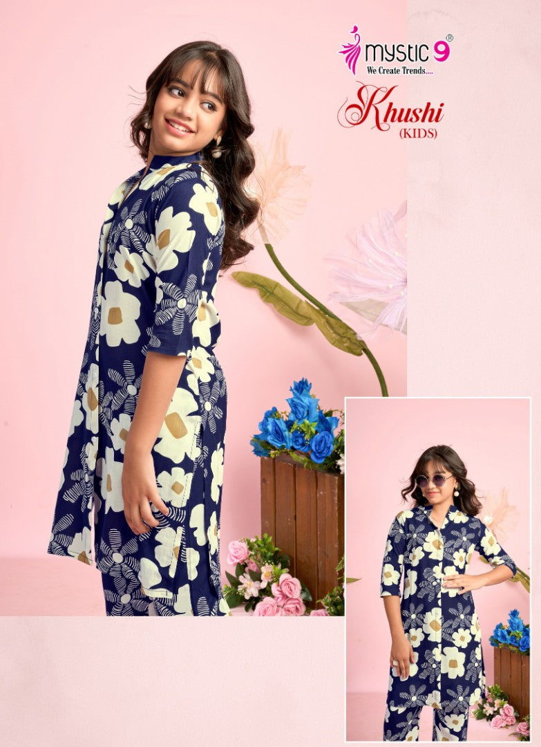 Khushi Vol 3 Mystic 9 Viscose Girls Co Ord Set Manufacturer