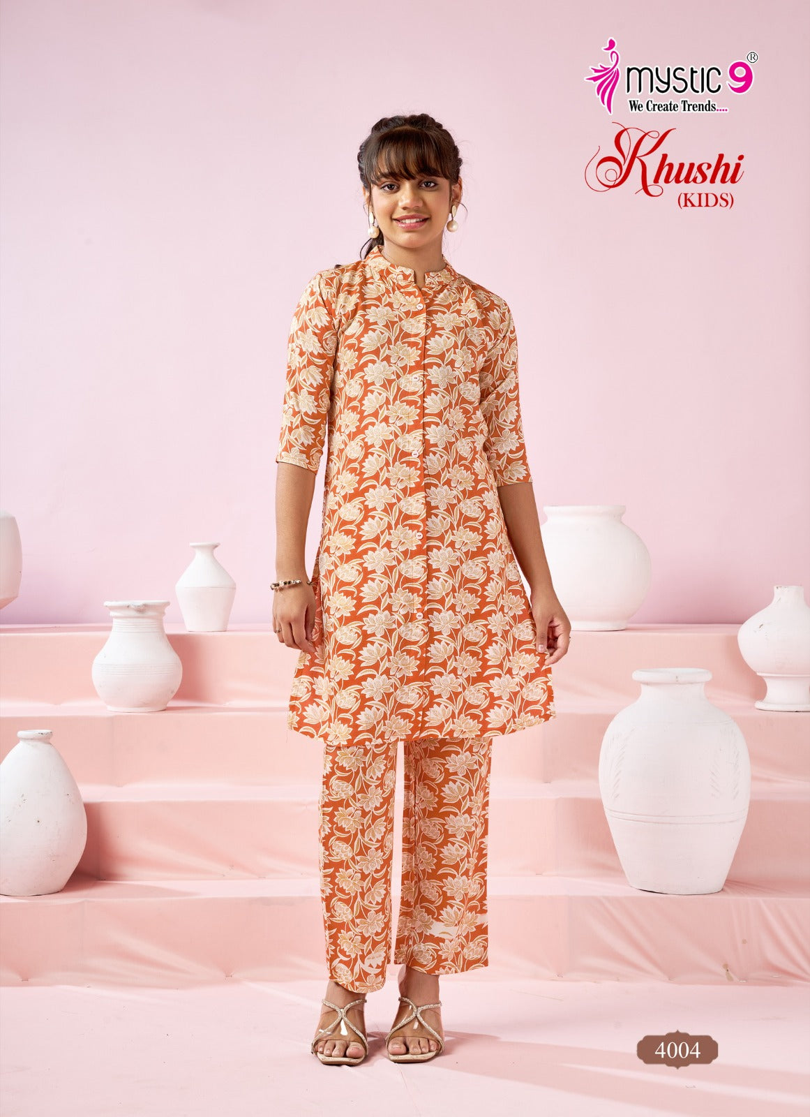 Khushi Vol 4 Mystic 9 Viscose Girls Co Ord Set Exporter Ahmedabad