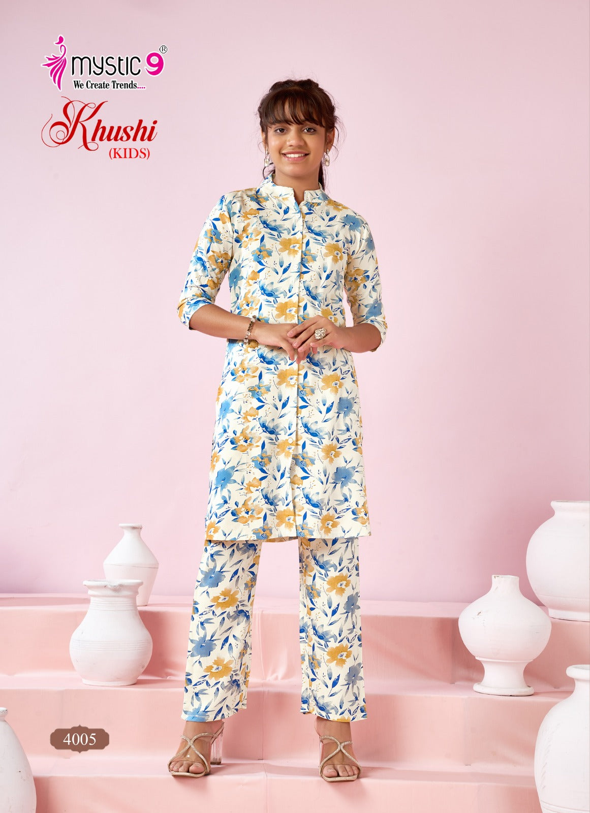 Khushi Vol 4 Mystic 9 Viscose Girls Co Ord Set Exporter Ahmedabad