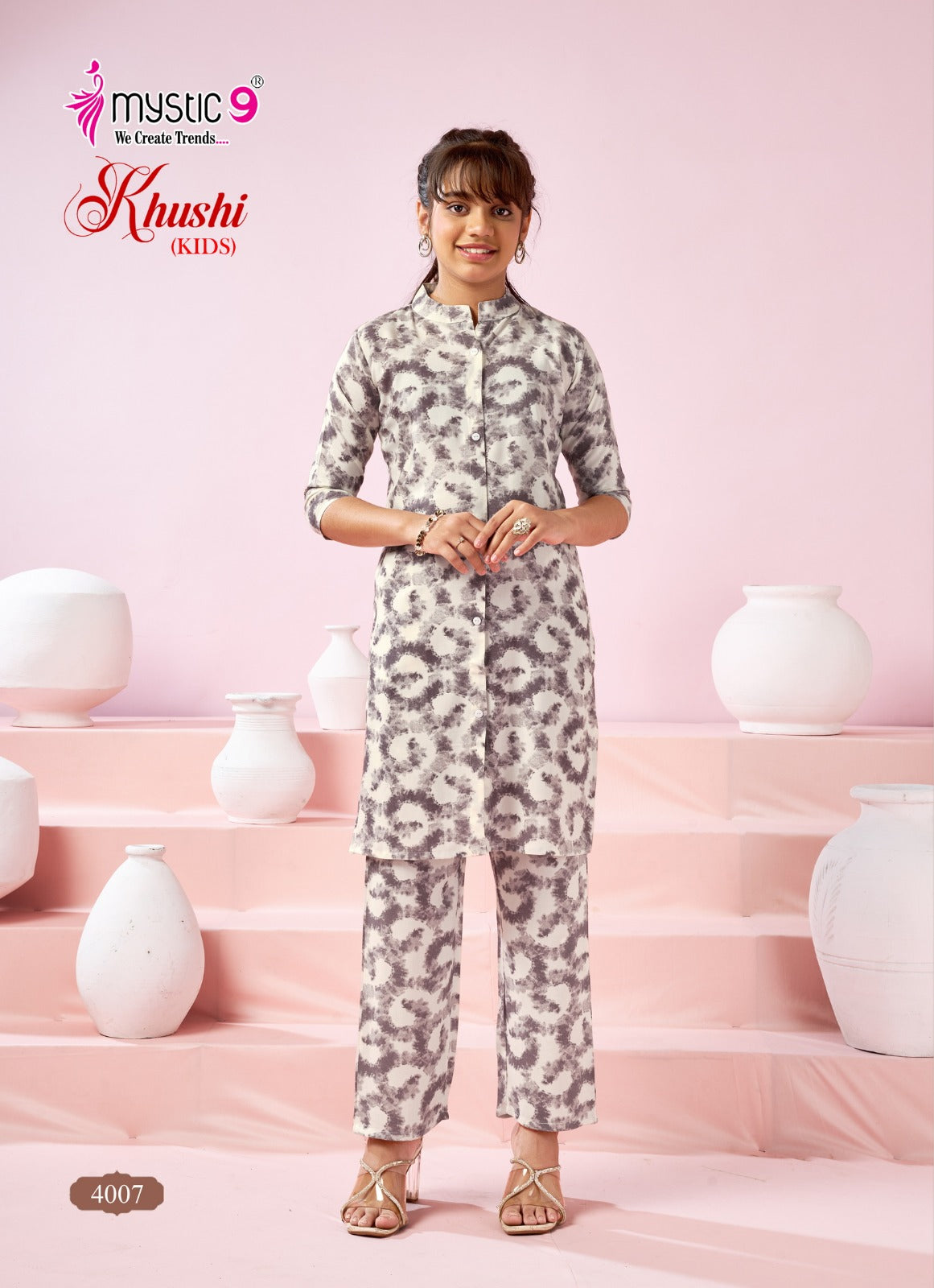 Khushi Vol 4 Mystic 9 Viscose Girls Co Ord Set Exporter Ahmedabad