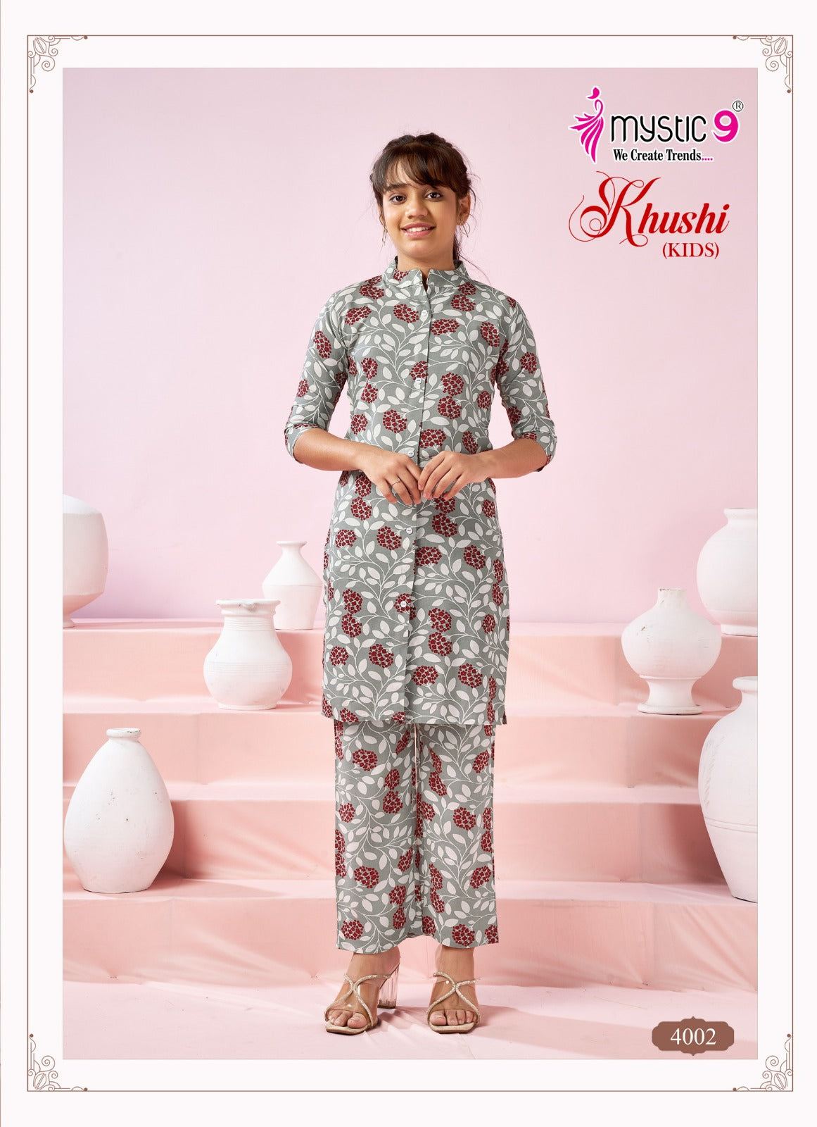 Khushi Vol 4 Mystic 9 Viscose Girls Co Ord Set Exporter Ahmedabad