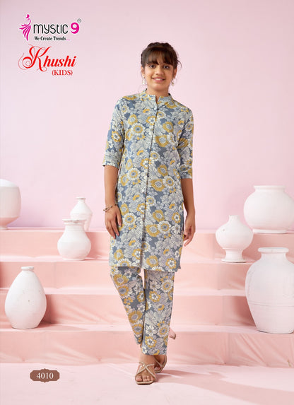 Khushi Vol 4 Mystic 9 Viscose Girls Co Ord Set Exporter Ahmedabad