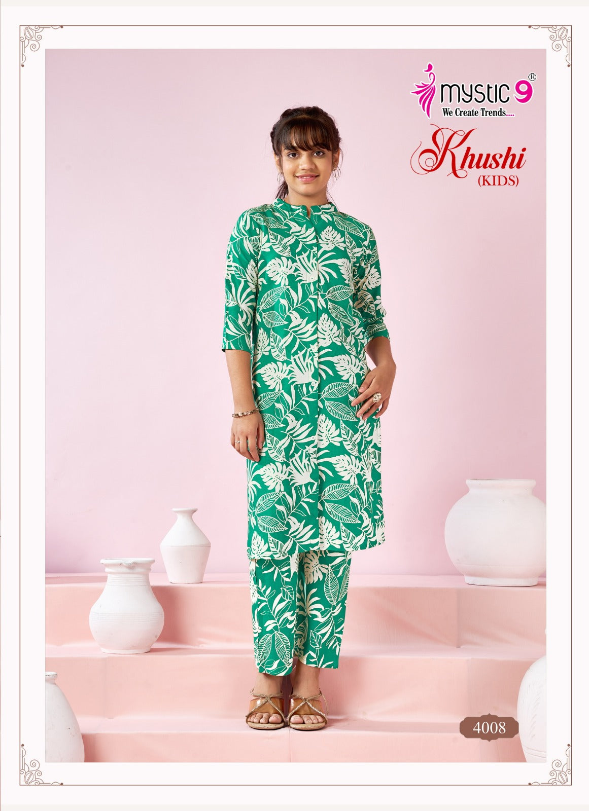 Khushi Vol 4 Mystic 9 Viscose Girls Co Ord Set Exporter Ahmedabad