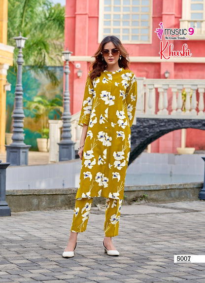 Khushi Vol 5 Mystic 9 Viscose Co Ord Set Supplier India
