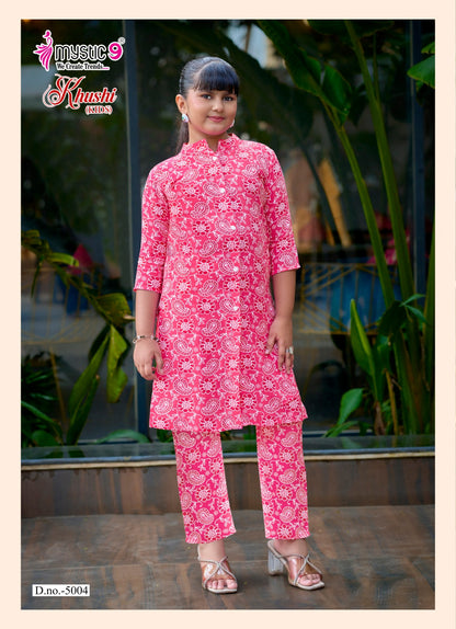 Khushi Vol 5 Mystic 9 Viscose Girls Co Ord Set Exporter Ahmedabad
