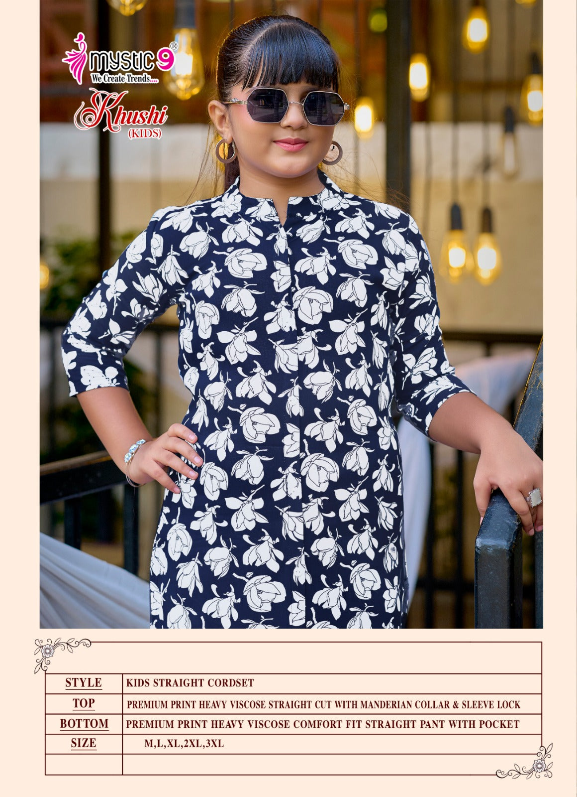 Khushi Vol 5 Mystic 9 Viscose Girls Co Ord Set Exporter Ahmedabad