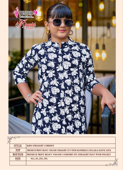 Khushi Vol 5 Mystic 9 Viscose Girls Co Ord Set Exporter Ahmedabad