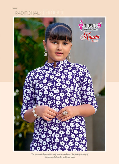 Khushi Vol 5 Mystic 9 Viscose Girls Co Ord Set Exporter Ahmedabad