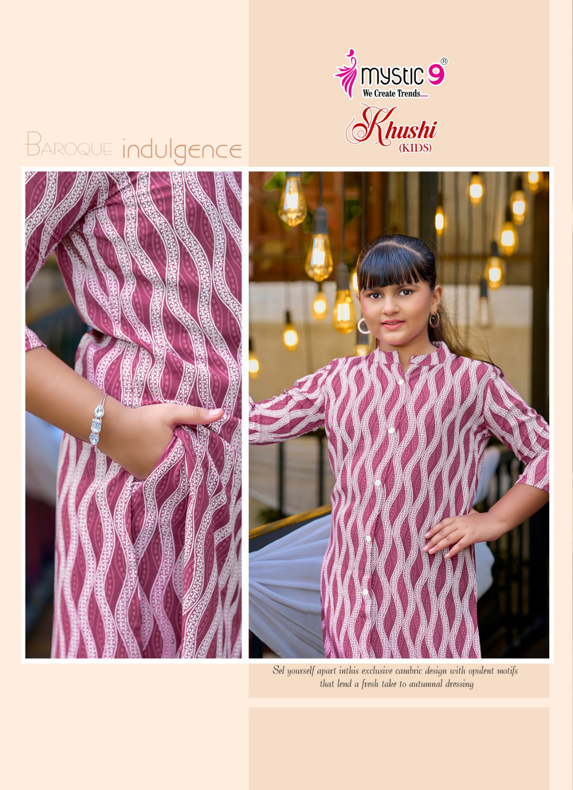 Khushi Vol 5 Mystic 9 Viscose Girls Co Ord Set Exporter Ahmedabad